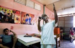 Karaoke in a cafe in Mindanao