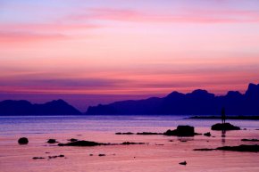 Sunset on Las Cabanas Beach El Nido,  Philippines